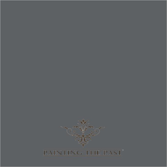 Proefpotje verf in de kleur Hampton Grey van Painting the Past met decoratief logo.