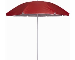 Zoem - Parasol Rood - Inclusief houder - Spanwijdte 150cm - Windsterk - Parasolhouder