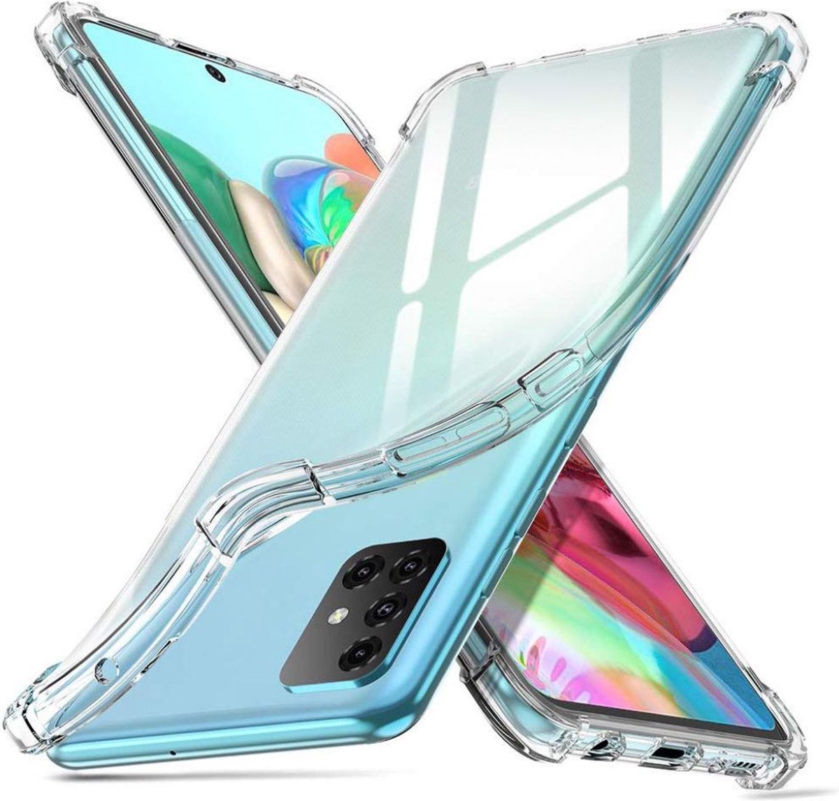 Hoesje voor Samsung Galaxy A71 backcover Shockproof siliconen Transparant