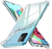 Samsung Galaxy A71 Hoesje backcover Shockproof siliconen Transparant