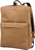 Bloomsbury Leather Unisex Laptop Backpack - Femme et Homme - 15,6 pouces / 16 pouces - Sac à dos - Cuir véritable - Marron sable