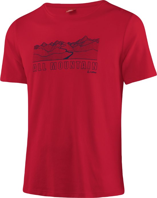 Loeffler shirt korte mouwen M Printshirt All Mountain Transtex® single - Rood