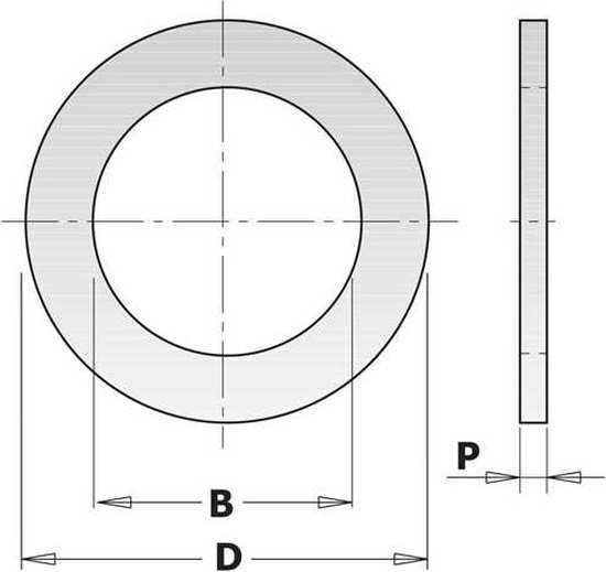 CMT - Bague de réduction pour lame de scie - Fixation pour scie - Matière - Scies - 1 Pièce(s)