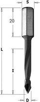 CMT - Foret à cheville pointu droit - Perceuse - Outils de coupe - Foret multifonction - 1 Pièce(s)