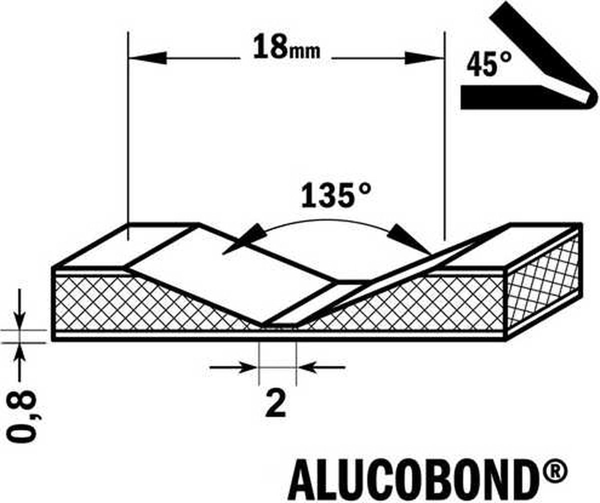 Fraise à Rainurer Festool V HW 118x14 – Pour Plaque PF 1200 – Neuf