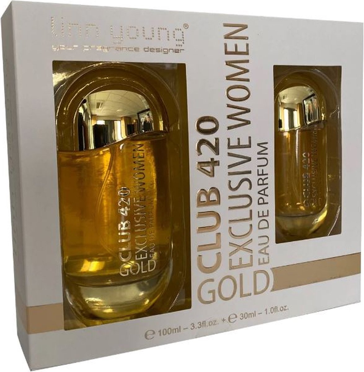 Linn Young -Club 420 Gold Giftset- Eau de parfum 100ml + 30ml