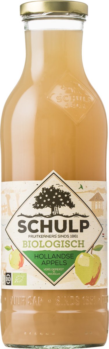 Schulp Appelsap bio (750ml)