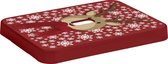 Kunststof kerst deksel voor opberbox van 32 liter - Opslagbox deksel - 44 x 34 x 24 cm