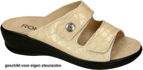 Rohde -Dames - beige - slippers & muiltjes - maat 36
