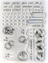 ECD Clear stamps A5 - Journal dates and months