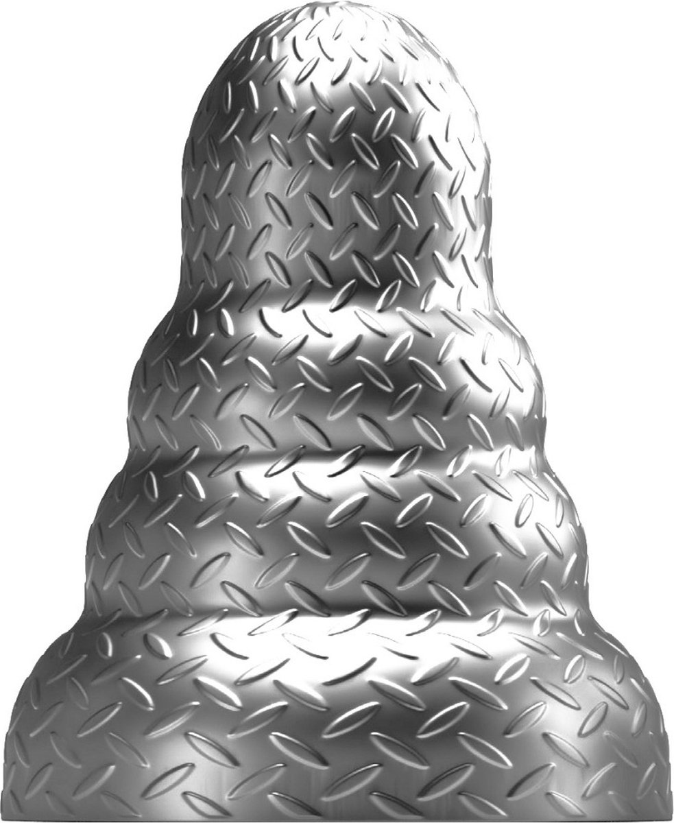 Stretch'r - Tripole - XXL Buttplug - Gun Metal Zilver XL