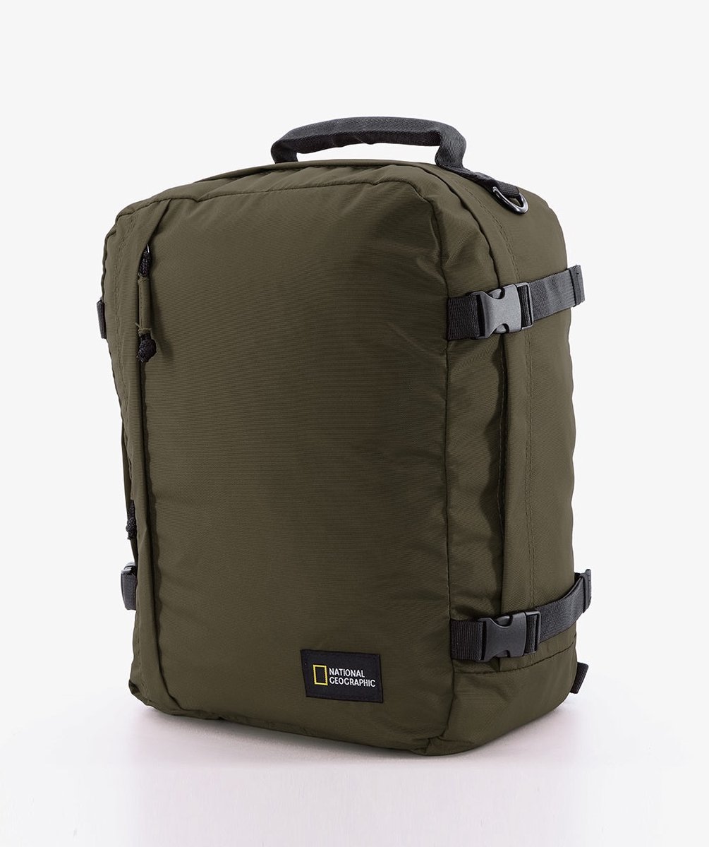 National Geographic 3 in 1 Handbagage Rugzak / Laptop Rugzak / Reistas / Weekendtas - Hybrid – 23 Liter (S) - Khaki - Khaki