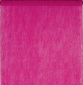 Santex Tafelkleed op rol - non woven polyetser - fuchsia roze - 120 cm x 10 m