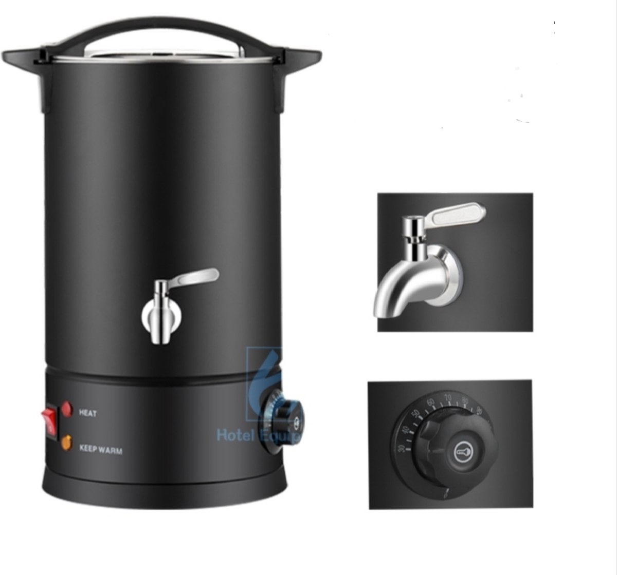 Wassmeltapparaat Wax Smelter voor het maken van kaarsen, elektrische wax smeltpot houdt 8L-35L gesmolten was, Kaarsenwas-smeltpotmachine, giet pot met uitloop Quick-Pour,35L