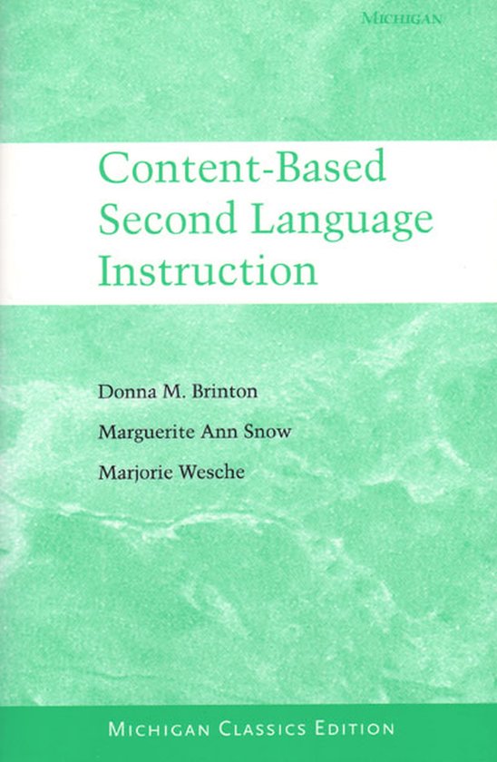 Content-Based Second Language Instruction - cover