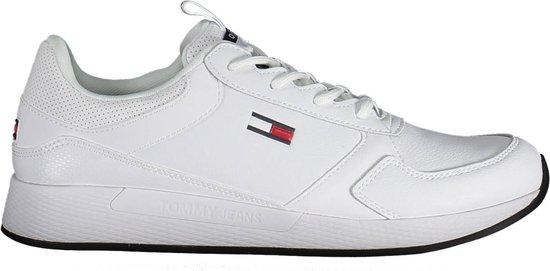 Witte polyester sneaker
