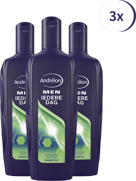 Berg kleding op weten kanaal Andrélon Classic Iedere Dag For Men Shampoo - 3 x 300 ml -  Voordeelverpakking | bol.com