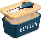 Botervloot met deksel - boterstolp - boterschotel - boterschaal met deksel - botervloot met deksel - boterdoos doos