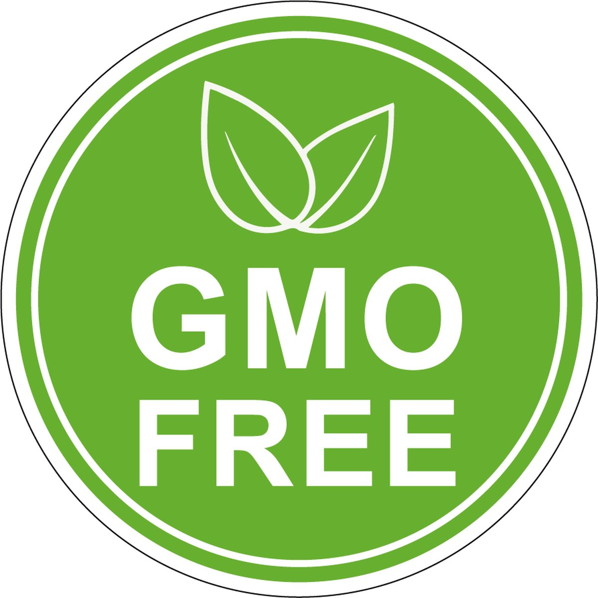 GMO free sticker 400 mm