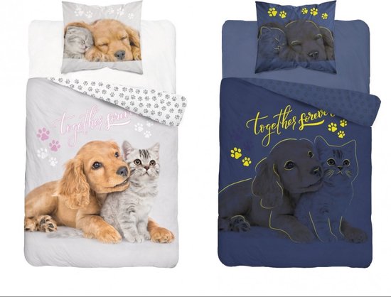 Housse De Couette 140X200 Cm Golden Retriever Ensemble De Literie