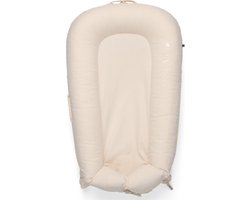 Product: DockAtot Deluxe+ Zand Beige Chambray 2023 - babynestje - ademend materiaal - 0 tot 8 maanden, van het merk Sleepyhead