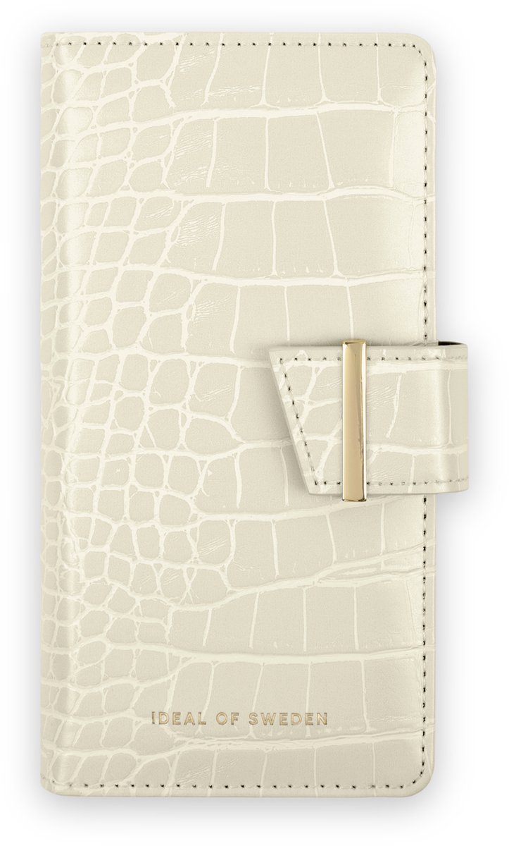 ideal of sweden phone wallet geschikt voor Apple iphone 14 plus cream beige