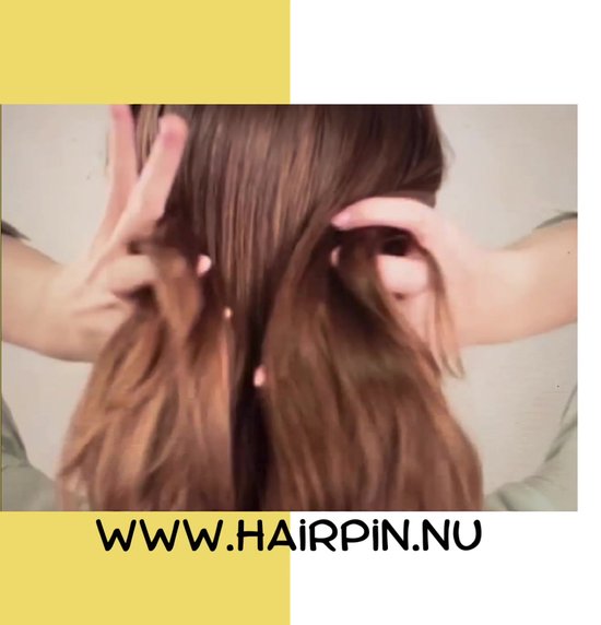 Hairpin Easy Luxe Set 2 Stuks Voor Een Perfect Opsteekkapsel Haarspelden Haarmode Zwart
