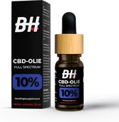Body Hackers CBD Olie - Voedingssupplement - 10% CBD - Hennep Olie 10 ml - Full Spectrum - Natuurlijk Extract - Vegan