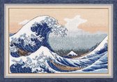 Borduurpakket OVEN - The Big Wave in Kanagawa - De grote Golf - telpatroon om zelf te borduren