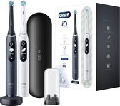 Bol.com Oral-B Elektrische Tandenborstel iO Series 7 Duo Zwart en Wit 2 stuks aanbieding