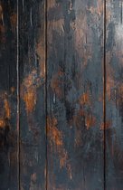 Bresser Backdrop - Fotografie Accessoires - 60 x 90 cm - Kreukvrij, Mat en Afneembaar - Dirty Wood