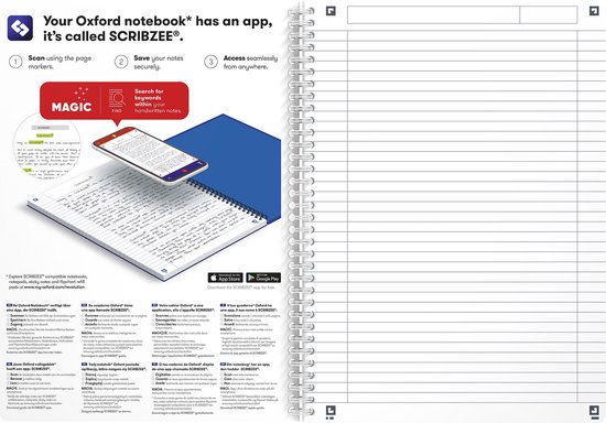 OXFORD Office Essentials Spiraalschrift A4 Gelinieerd Spiraal gebonden