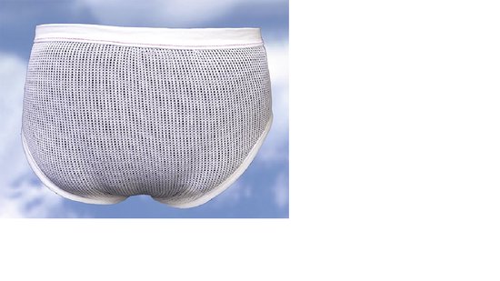 Slip maille filet homme sale
