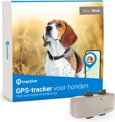 Tractive GPS DOG 4 - GPS Tracker voor Honden & Activiteitenmonitor - Past op meeste Halsbanden - Bruin