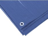 2x Blauwe afdekzeilen / dekzeilen - 4 x 5 meter - dekkleden / zeilen