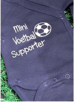 Petit Villain Mini Voetbal Supporter Maat 56 Blauw Romper