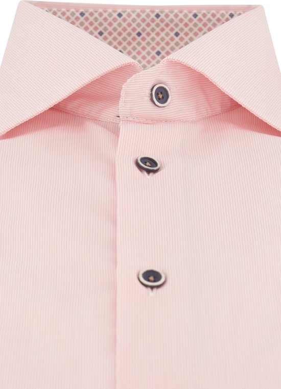 Ledub business overhemd roze