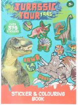 Livre d'autocollants couleur Dino Jurassic Tour