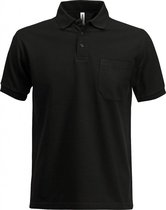 Fristads Heavy Poloshirt 1721 Piq - Zwart - XS