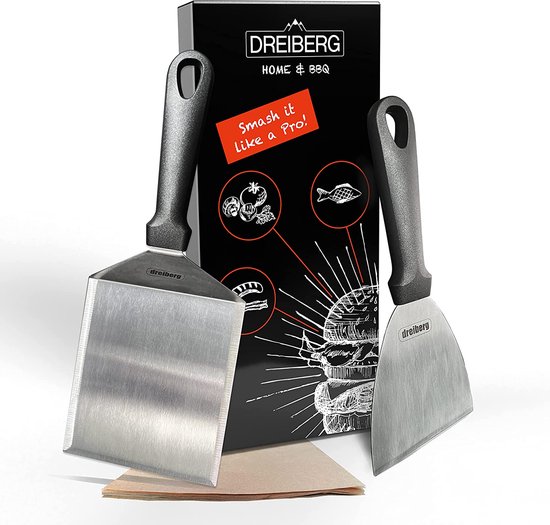 Ensemble de spatules pour barbecue en acier inoxydable XXL - spatule à  griller pour