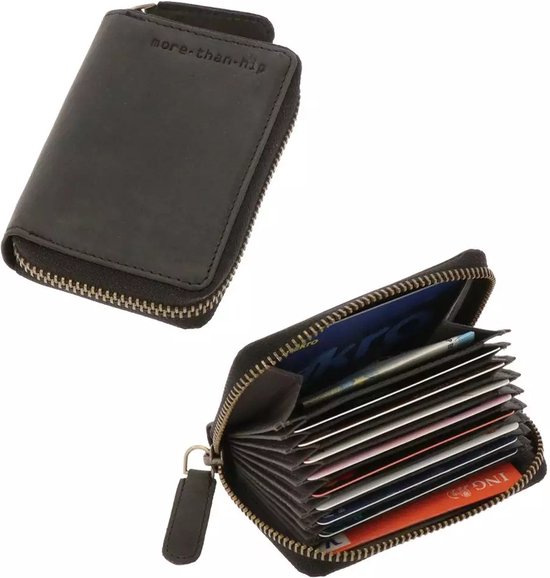 Porte-cartes RFID ou porte-cartes de crédit en éco cuir noir - Dublin