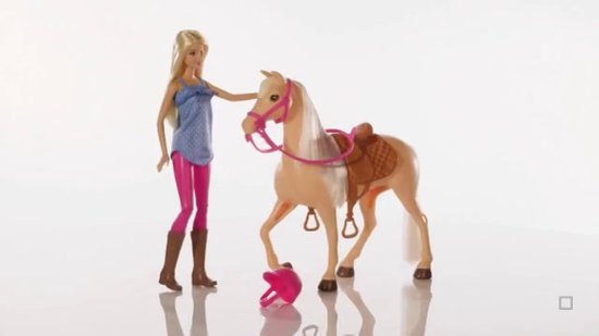 slikken Buitengewoon pepermunt Barbie - Modepop - Blonde Barbiepop met speelgoed Barbie paard | bol.com
