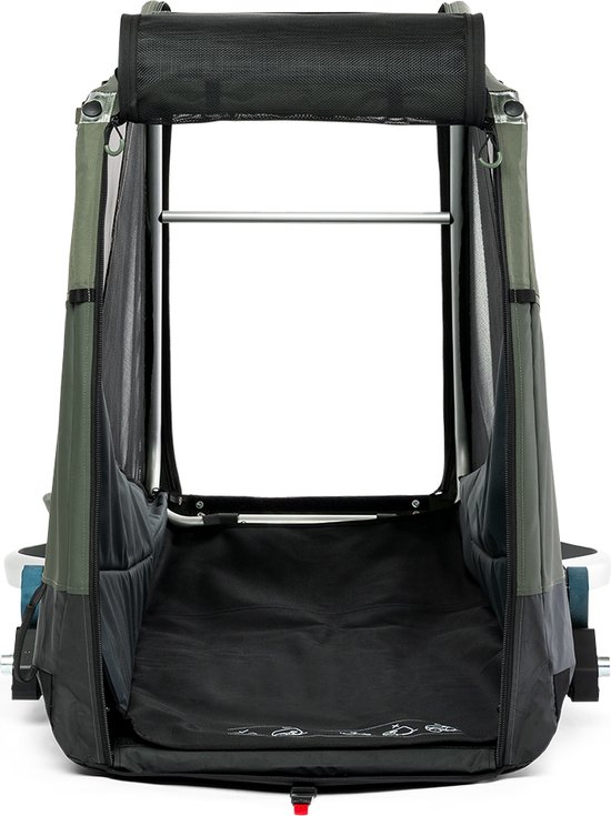 Croozer Dog Tammo Hondenfietskar - XXL Mosgroen van Croozer — afbeelding 3