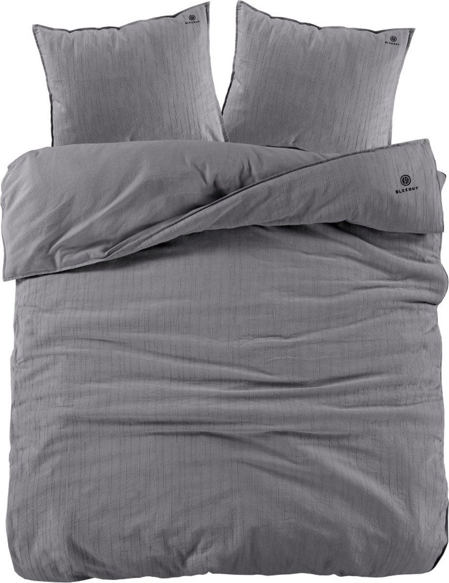 BLCKOUT Odessa - Dekbedovertrek - Tweepersoons - 200x200/220 cm - Grijs