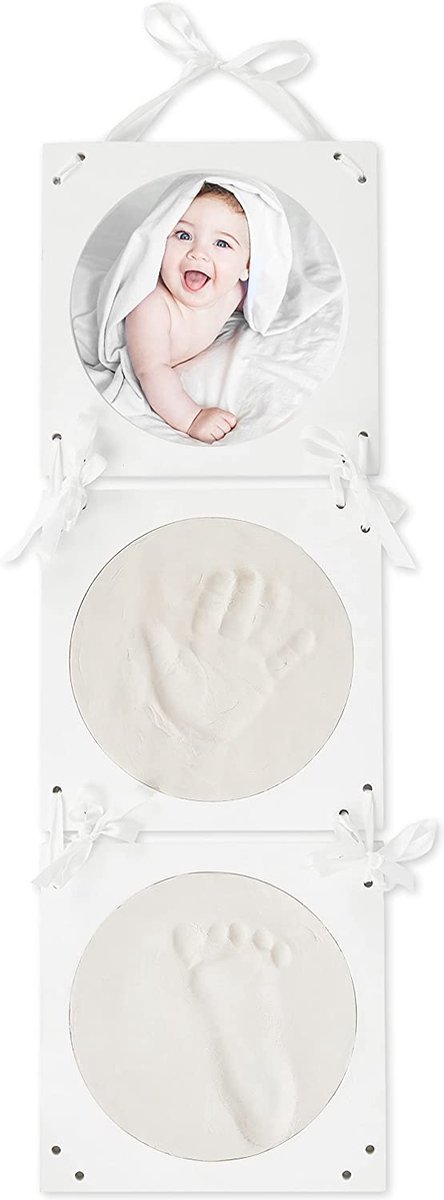 Goedkoopste Babyfotolijst Set \ posters voor de kinderkamer - Baby Hand en Footprint Kit \ kit voor pasgeboren jongens/meisjes - baby fotolijst, Fotolijstplank