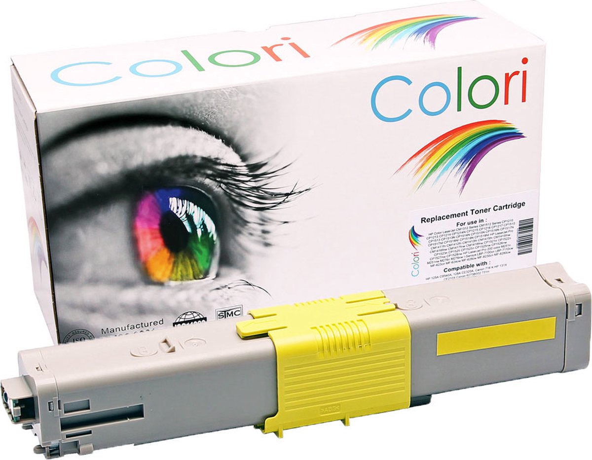 Colori huismerk toner geschikt voor Oki 44469722 Geel voor Oki C510 C510DN C511 C511DN C530 C530DN C531 C531DN MC561 MC561DN MC562 MC562DN MC562DNW