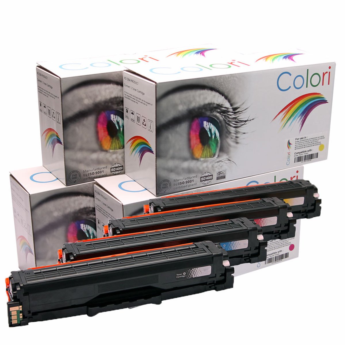 Set 4x Colori huismerk toner geschikt voor Samsung P504C CLT-P504C voor Samsung CLP415 CLP415N CLP415NW CLX4190 CLX4195 CLX4195FN CLX4195FW CLX4195N Xpress C1810 C1810W C1860 C1860fw