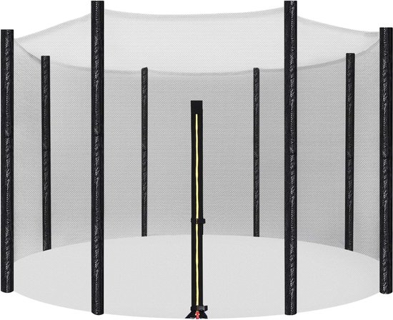 Mira Home Trampoline Veiligheidsnet Beschermnet Zwart Gelegeerd staal 44,79 x 33,2 x 16,6 cm