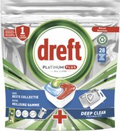 Dreft Platinum Plus All In One Deep Clean - Vaatwastabletten - Voordeelverpakking 1 x 33 stuks