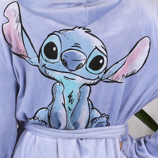 Verslaafd Dakraam Oxideren Disney Stitch - Badjas met capuchon voor dames, lila, met zakken | bol.com